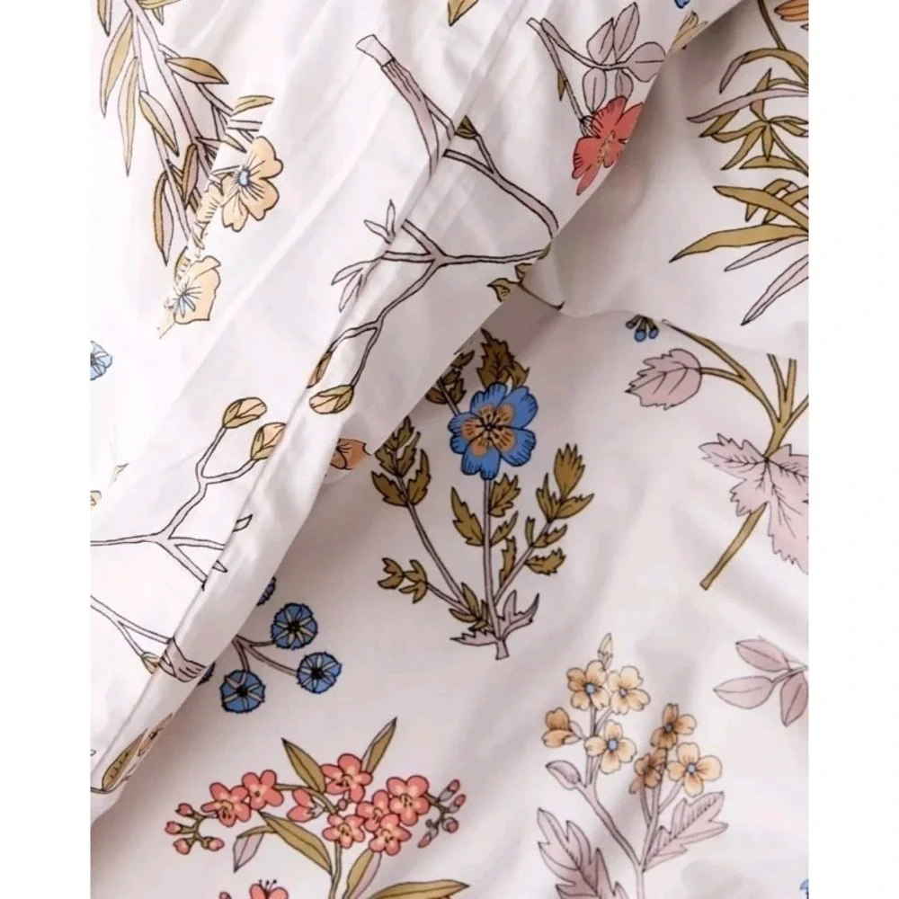 Urban Outfitters Home Myla Floral Full/Double Duvet Cover W/ 2 Pillowcases 78x86